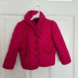 2T Polo by Ralph Lauren Fuchsia Quilted Puffer Jacket